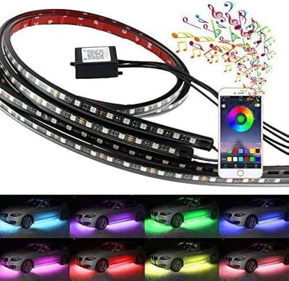 Car & Bikes RGB Atmosphere Light,  Foot Light - 4 pcs